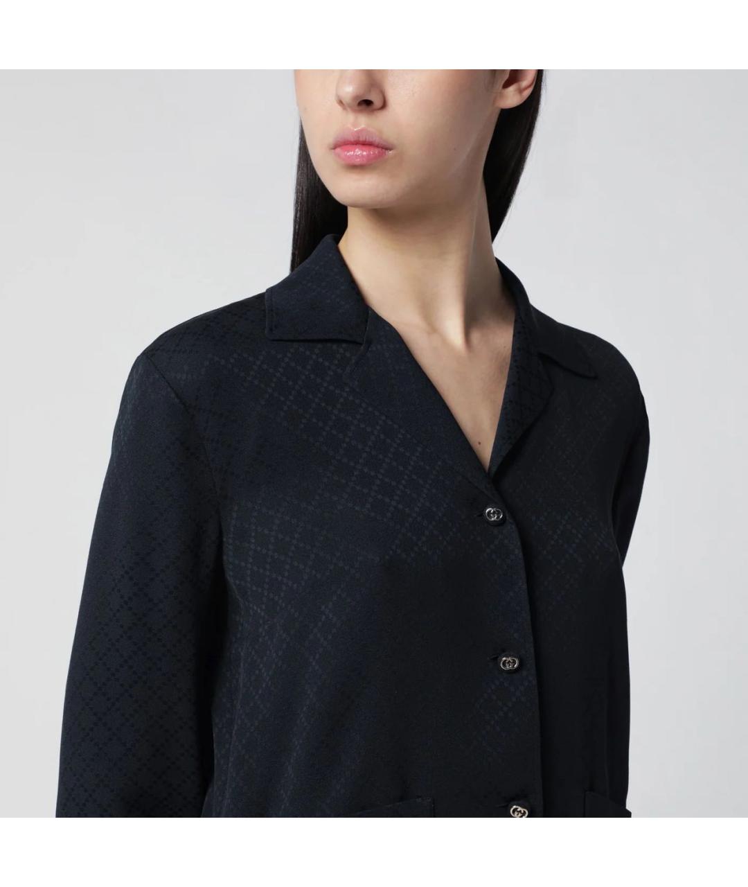 GUCCI Темно-синий вискозный костюм с брюками, фото 6