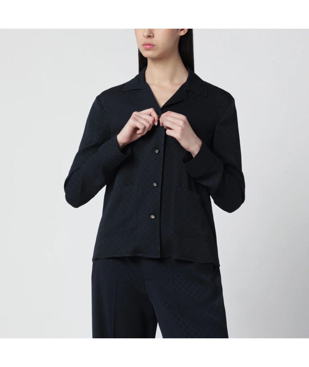 GUCCI Темно-синий вискозный костюм с брюками, фото 4