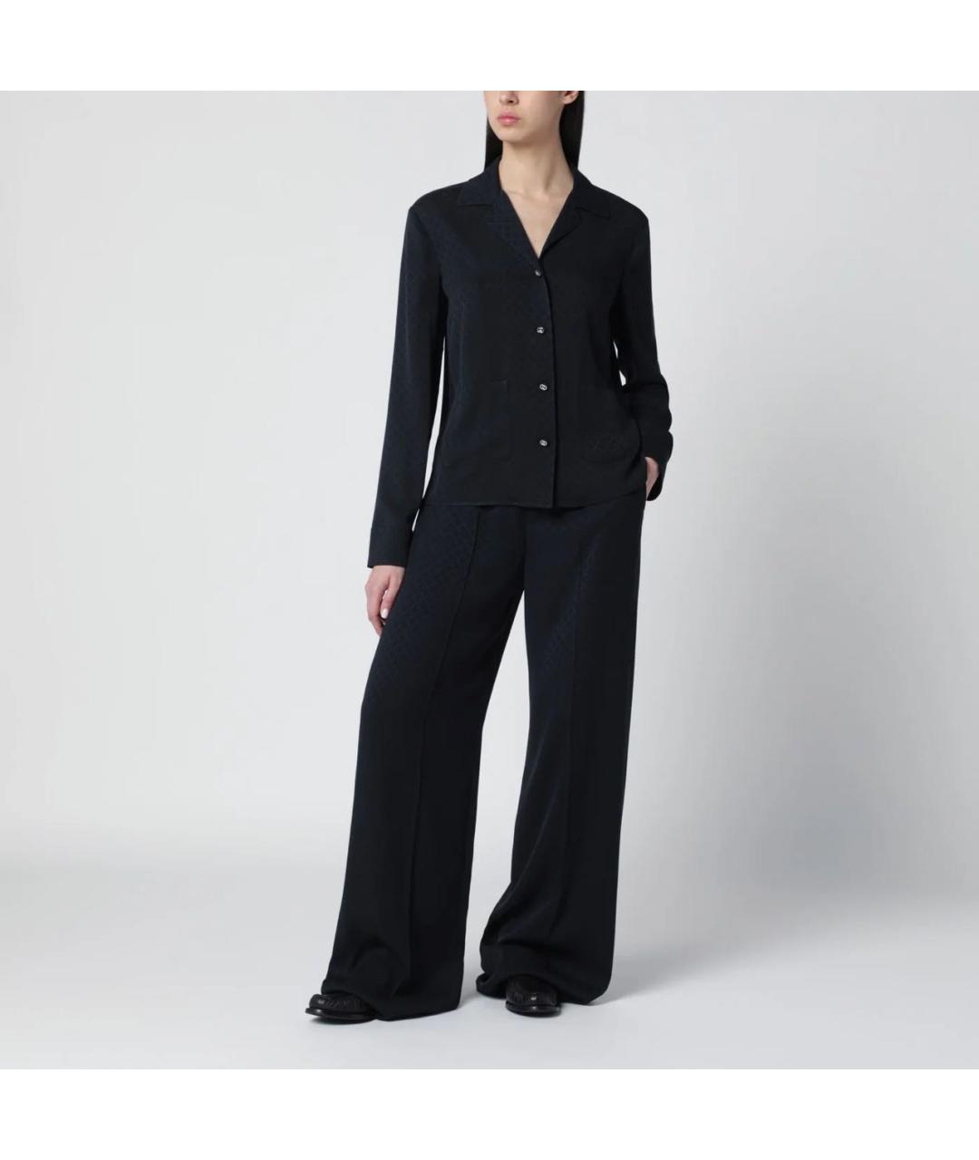 GUCCI Темно-синий вискозный костюм с брюками, фото 3