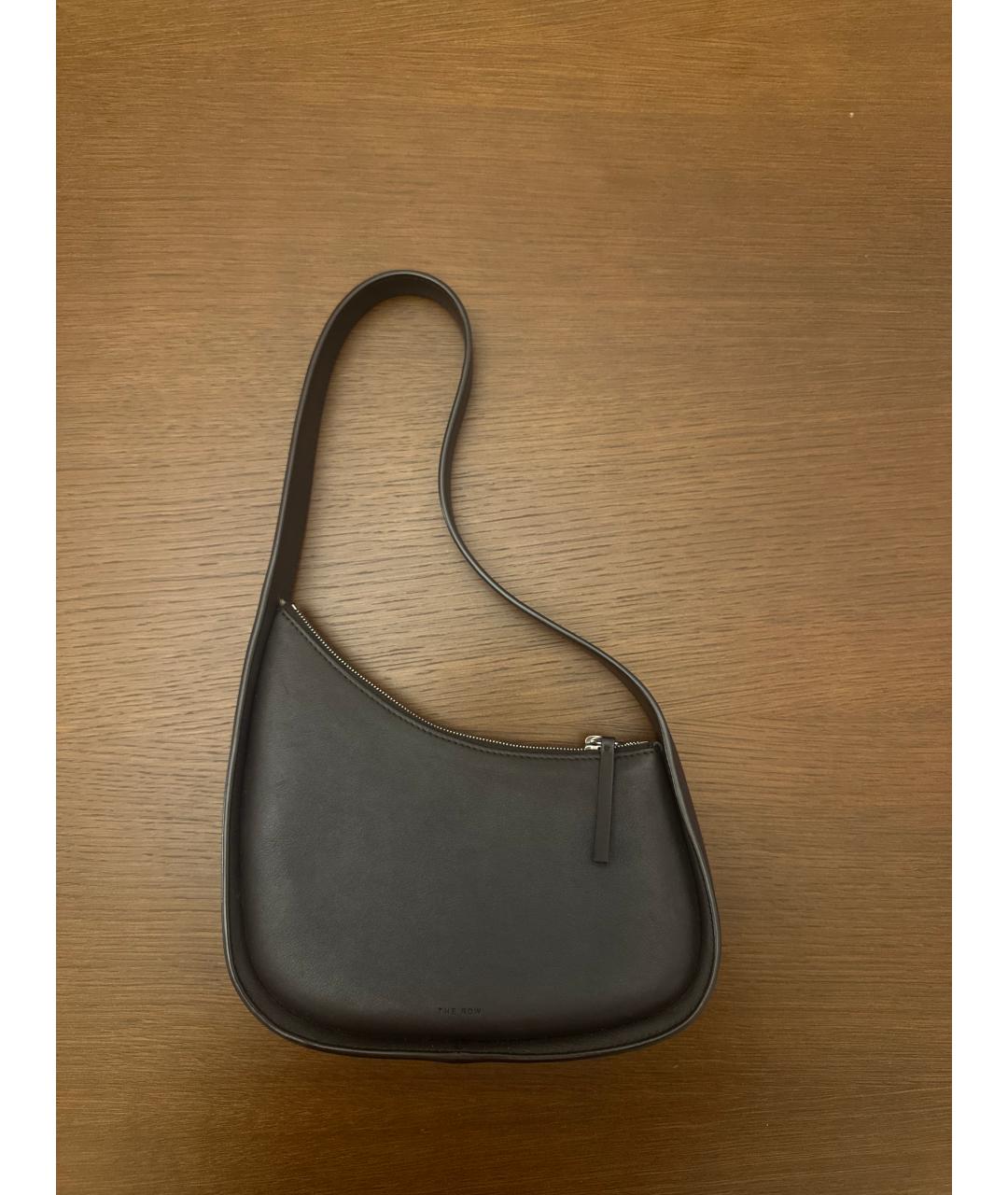 THE ROW Коричневая кожаная сумка через плечо, фото 2