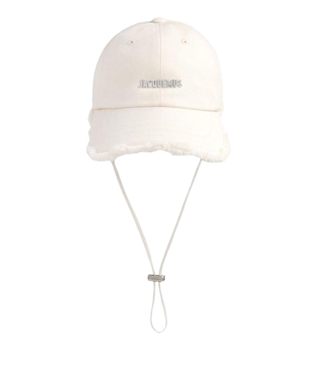 JACQUEMUS Белая хлопковая кепка, фото 1