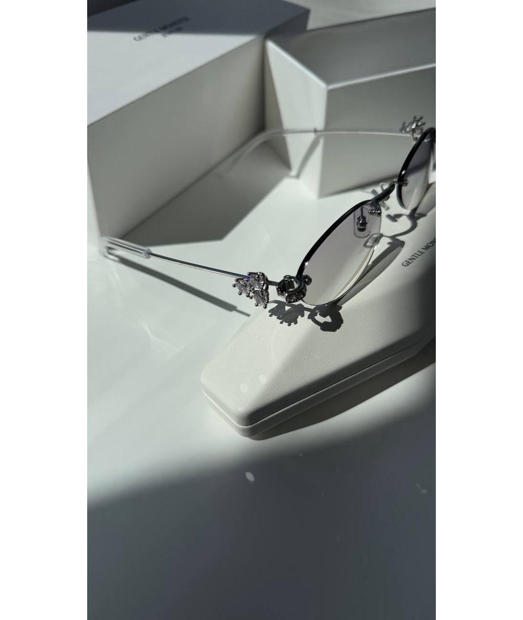 GENTLE MONSTER Серебряные металлические солнцезащитные очки, фото 3