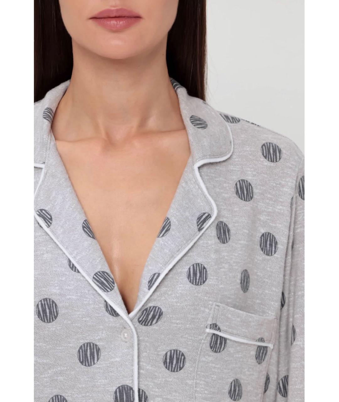 DKNY Серая пижамы и сорочки, фото 4