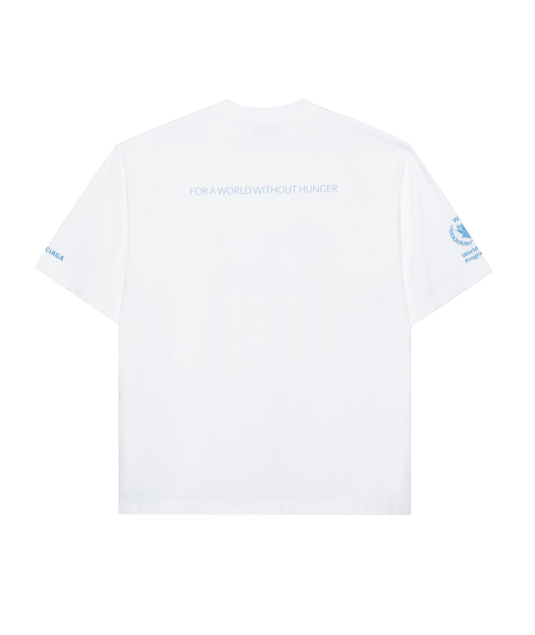 BALENCIAGA Белая футболка, фото 2