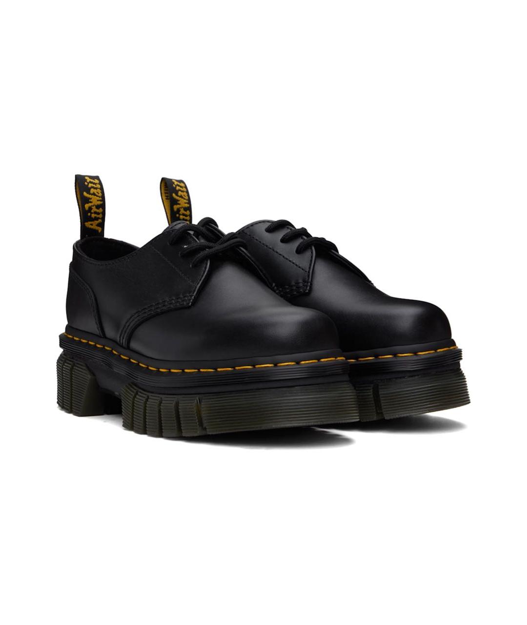 DR. MARTENS Черные кожаные брогги и оксфорды, фото 8