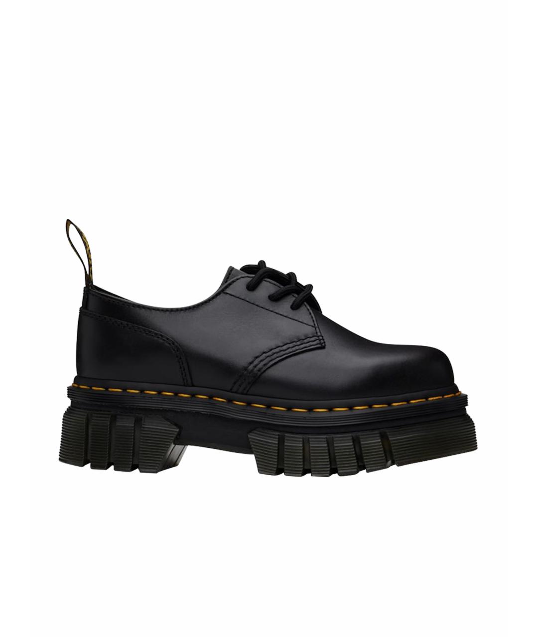 DR. MARTENS Черные кожаные брогги и оксфорды, фото 1