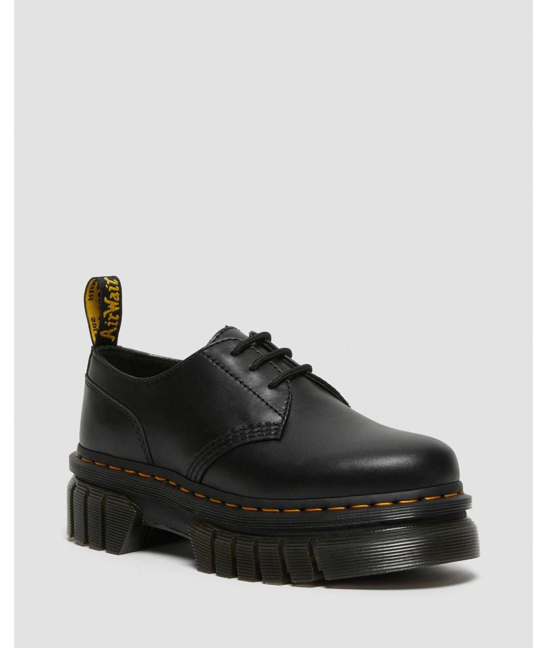 DR. MARTENS Черные кожаные брогги и оксфорды, фото 2