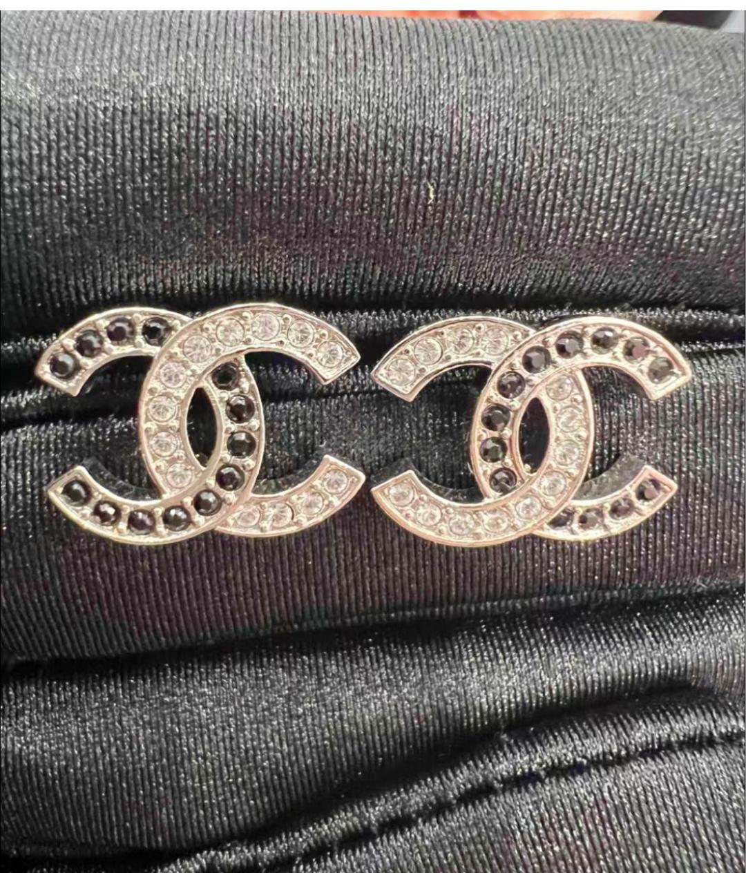 CHANEL Серебряные металлические серьги, фото 4
