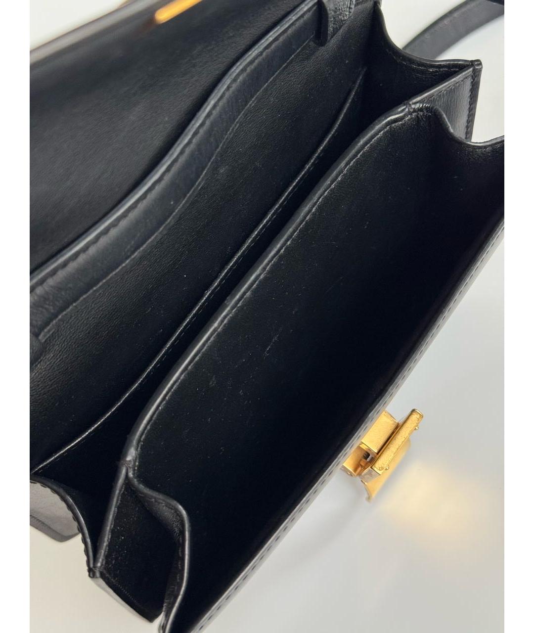 CELINE Черная кожаная сумка через плечо, фото 4