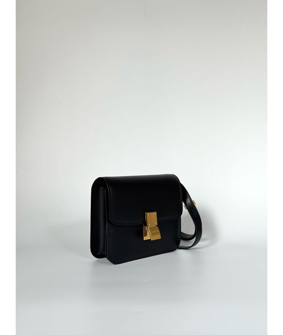 CELINE Черная кожаная сумка через плечо, фото 2