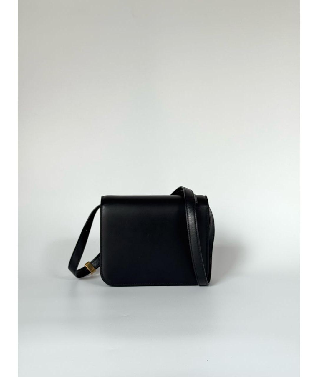 CELINE Черная кожаная сумка через плечо, фото 3