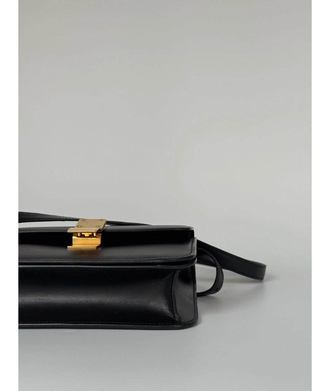 CELINE Черная кожаная сумка через плечо, фото 5