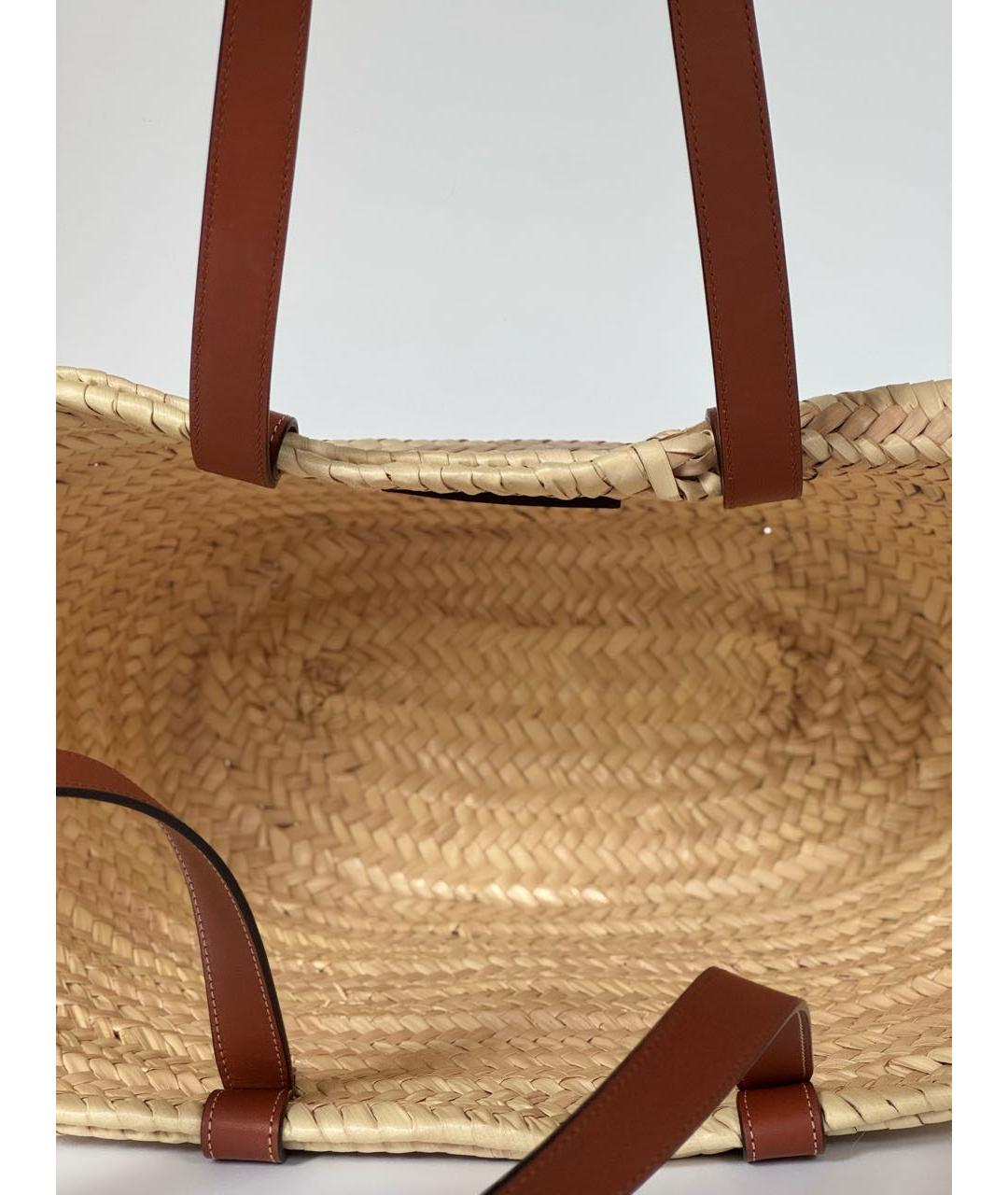 CELINE Бежевая пелетеная сумка через плечо, фото 4