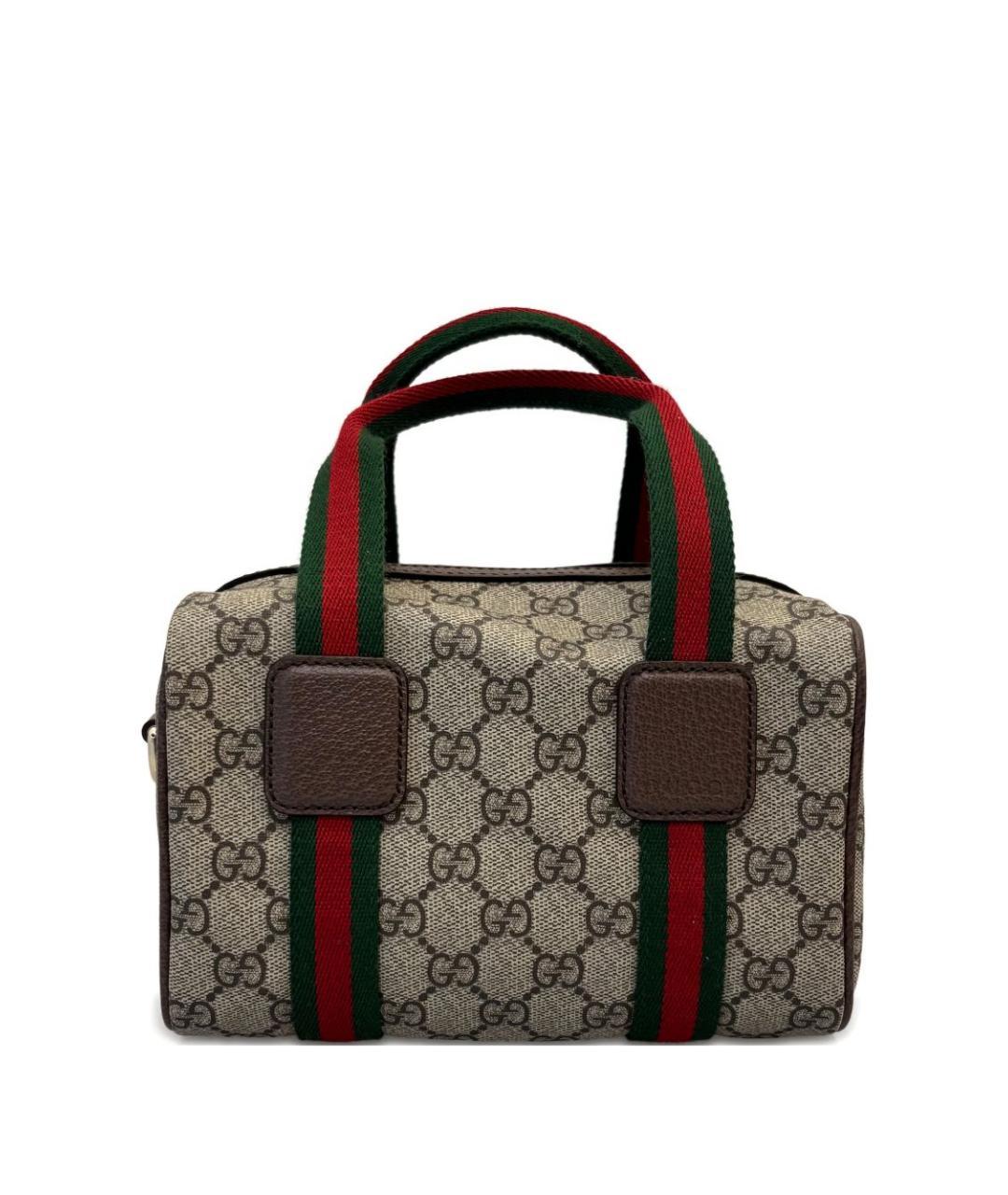GUCCI Бежевая сумка тоут из искусственной кожи, фото 3