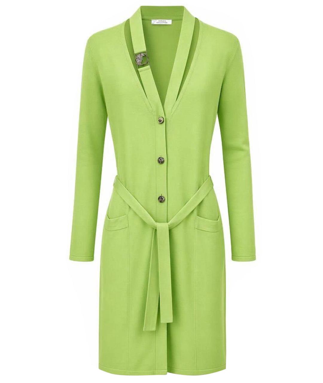 VERSACE COLLECTION Салатовый вискозный кардиган, фото 1