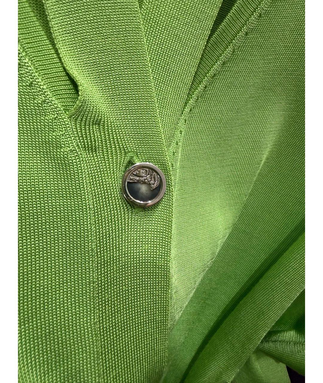 VERSACE COLLECTION Салатовый вискозный кардиган, фото 7