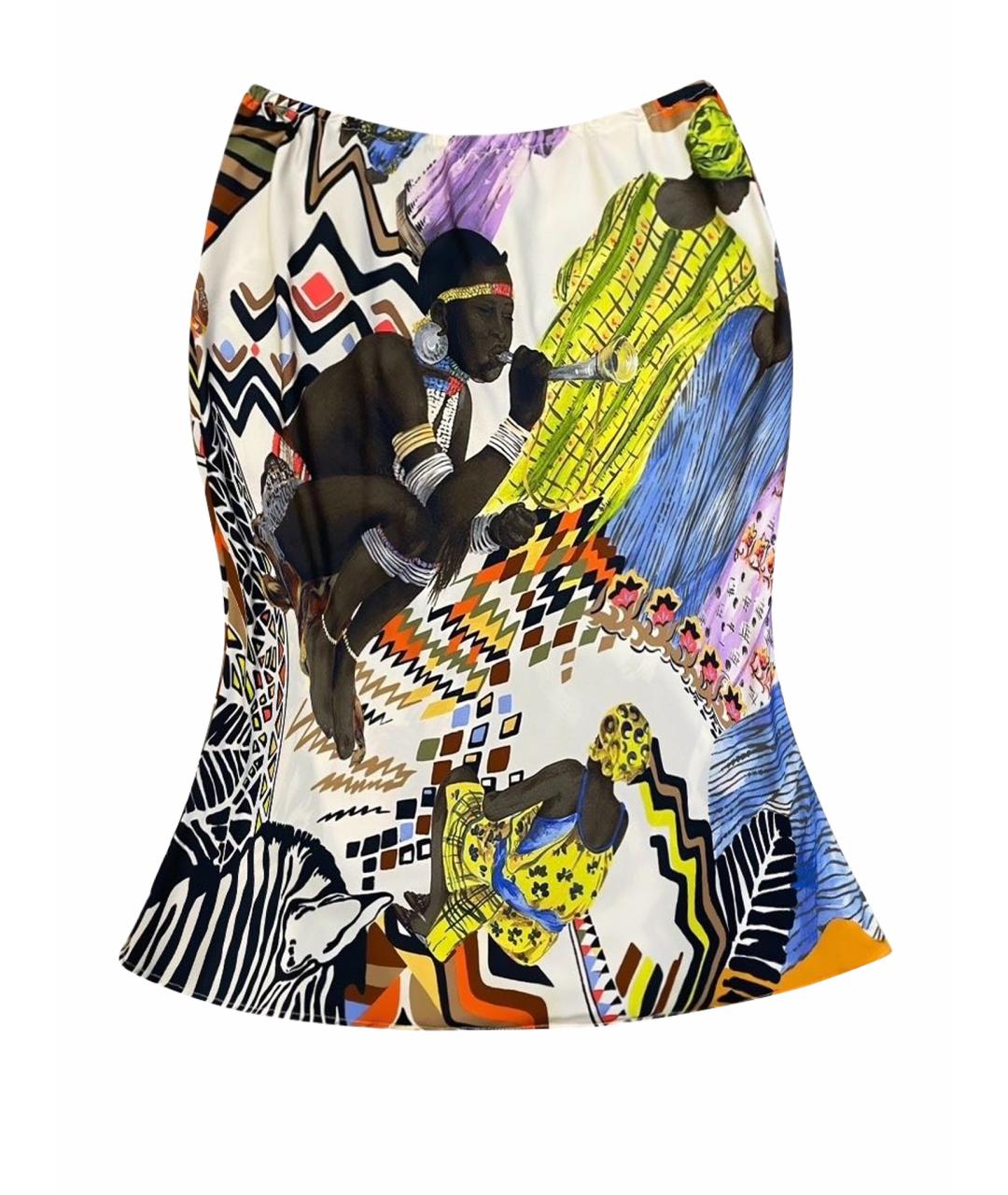 ETRO Мульти шелковая юбка миди, фото 1