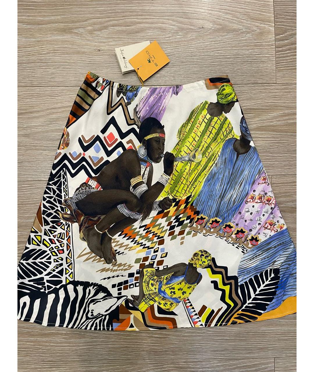 ETRO Мульти шелковая юбка миди, фото 3