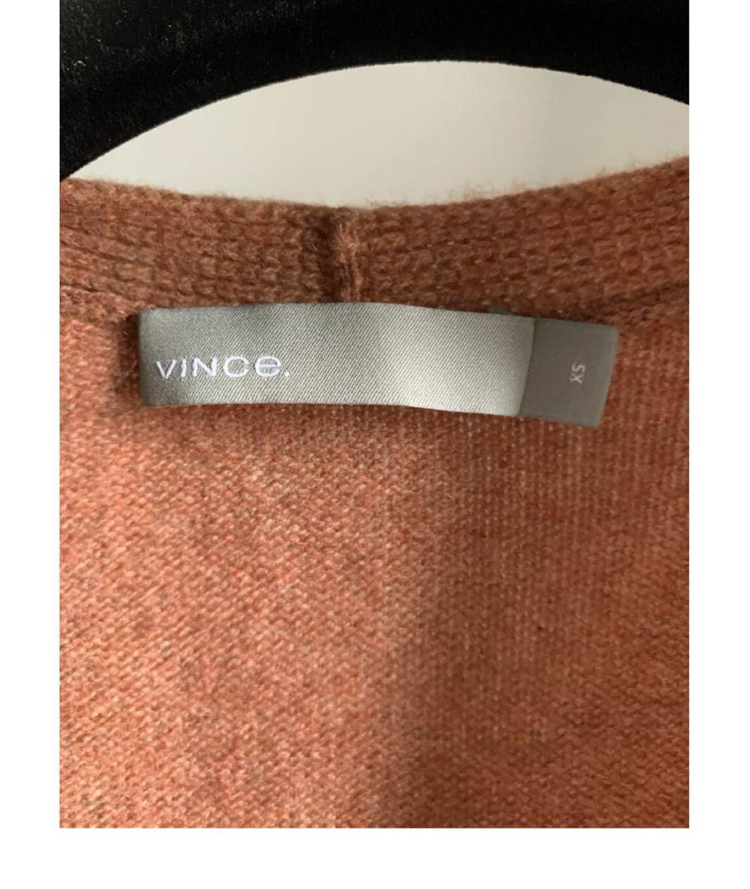 VINCE Коричневое кашемировое платье, фото 3