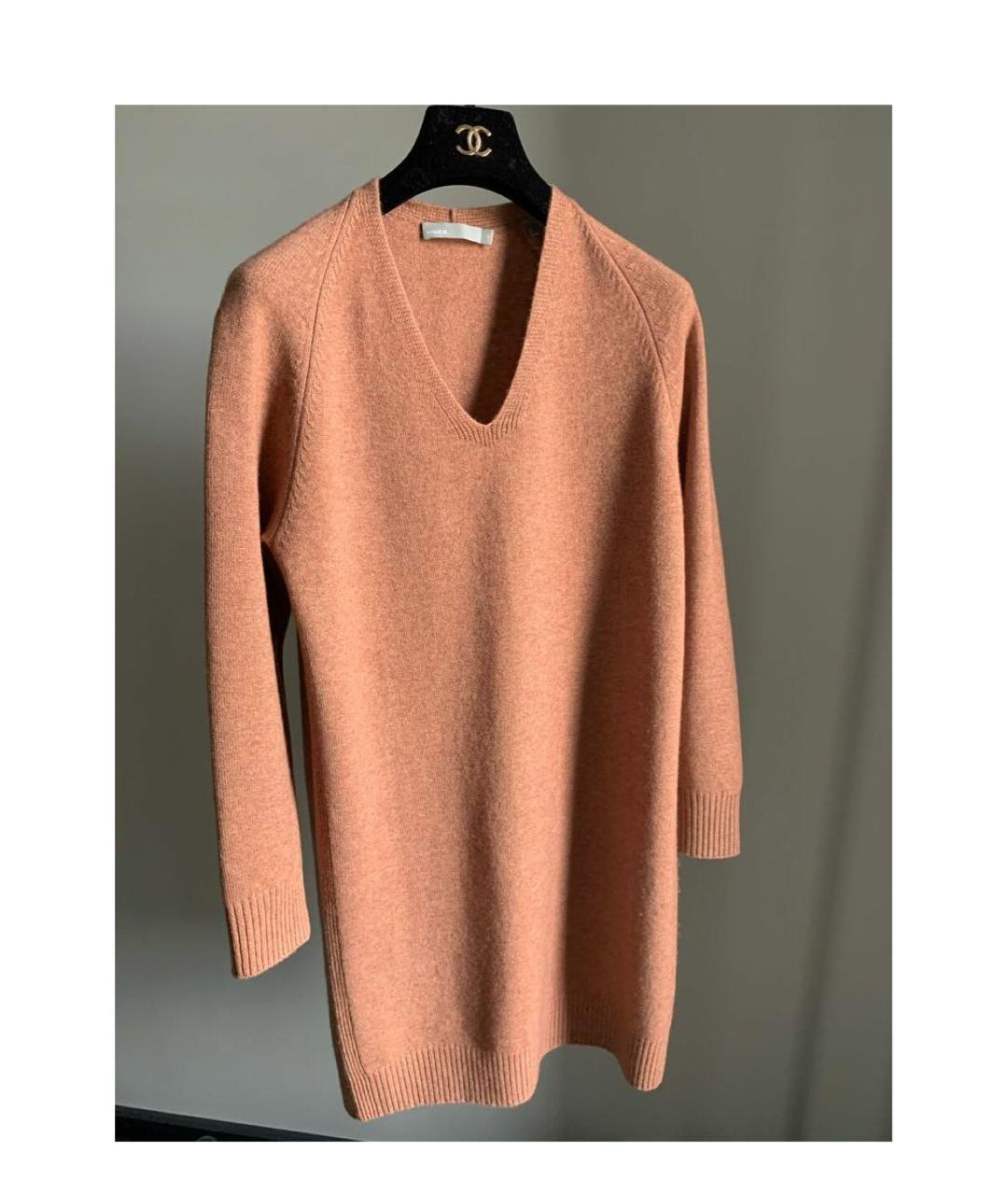 VINCE Коричневое кашемировое платье, фото 5