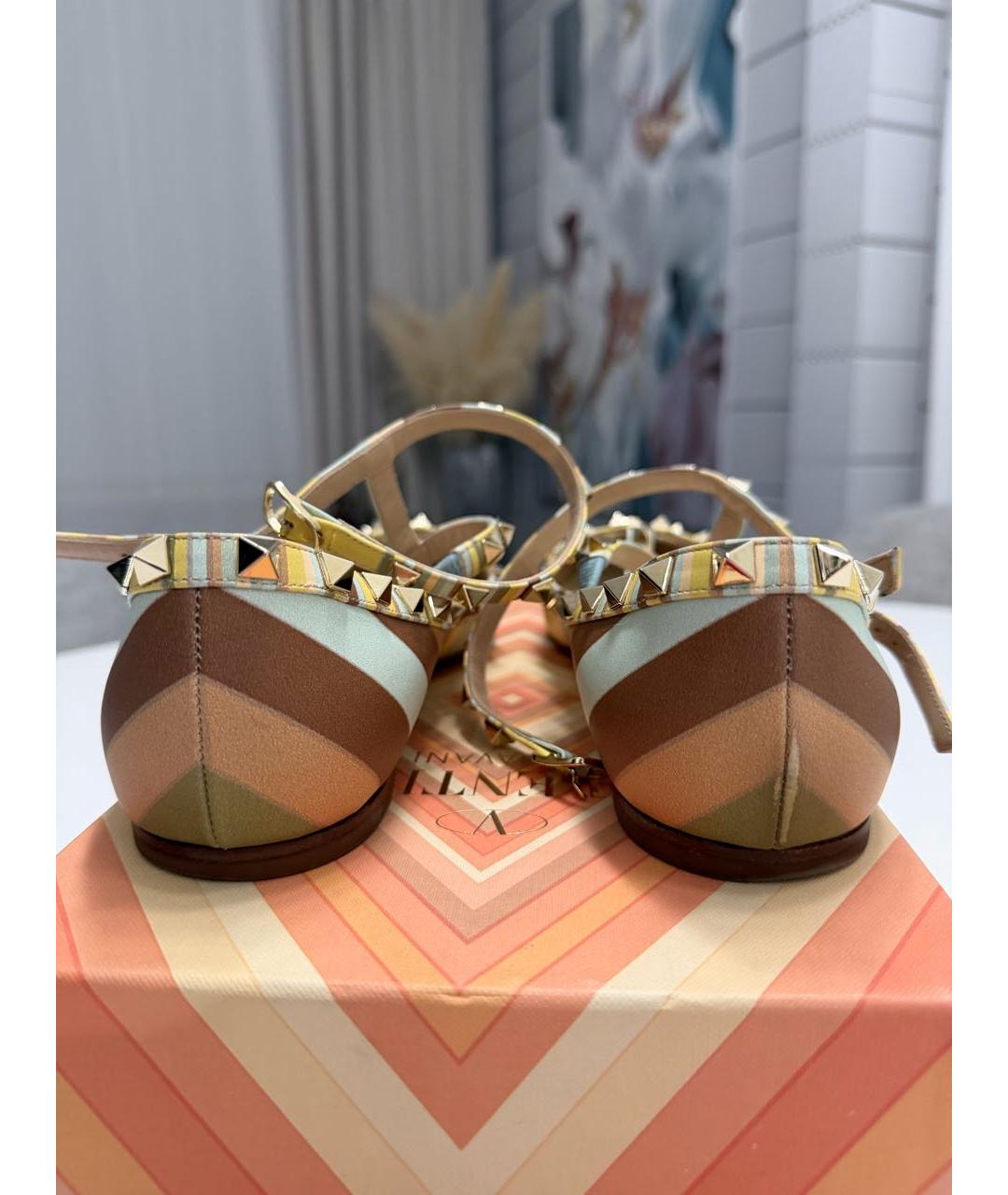 VALENTINO Мульти кожаные балетки, фото 4