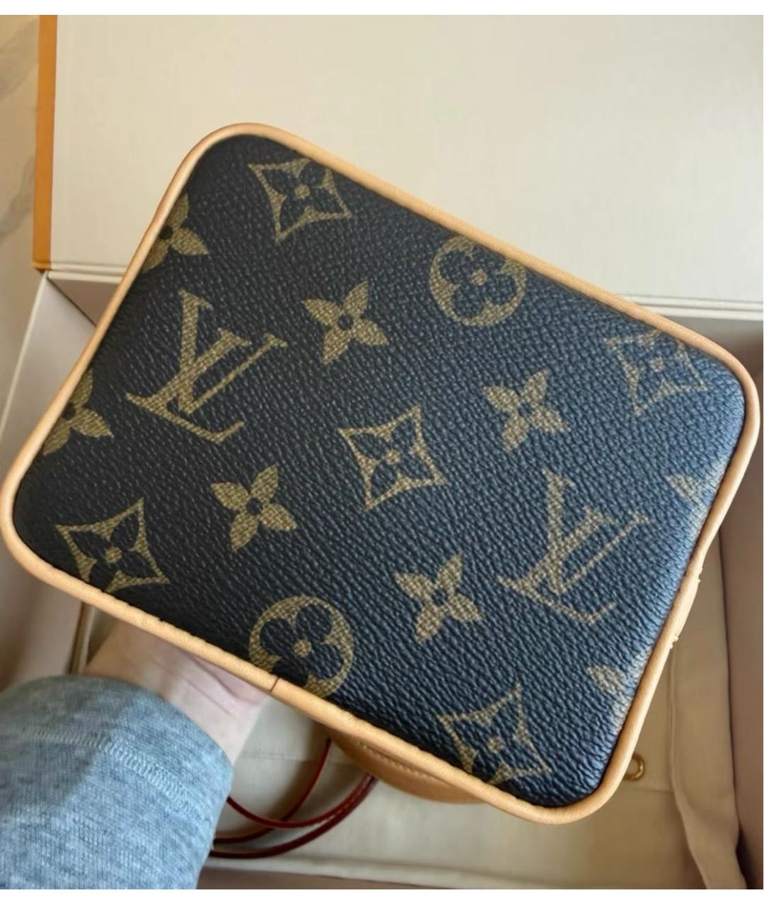 LOUIS VUITTON Коричневая сумка с короткими ручками, фото 4