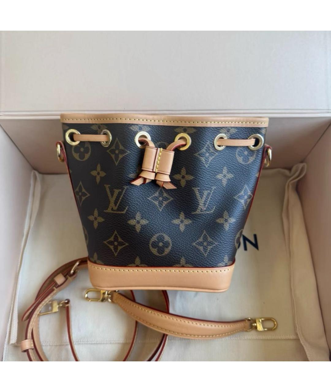 LOUIS VUITTON Коричневая сумка с короткими ручками, фото 2