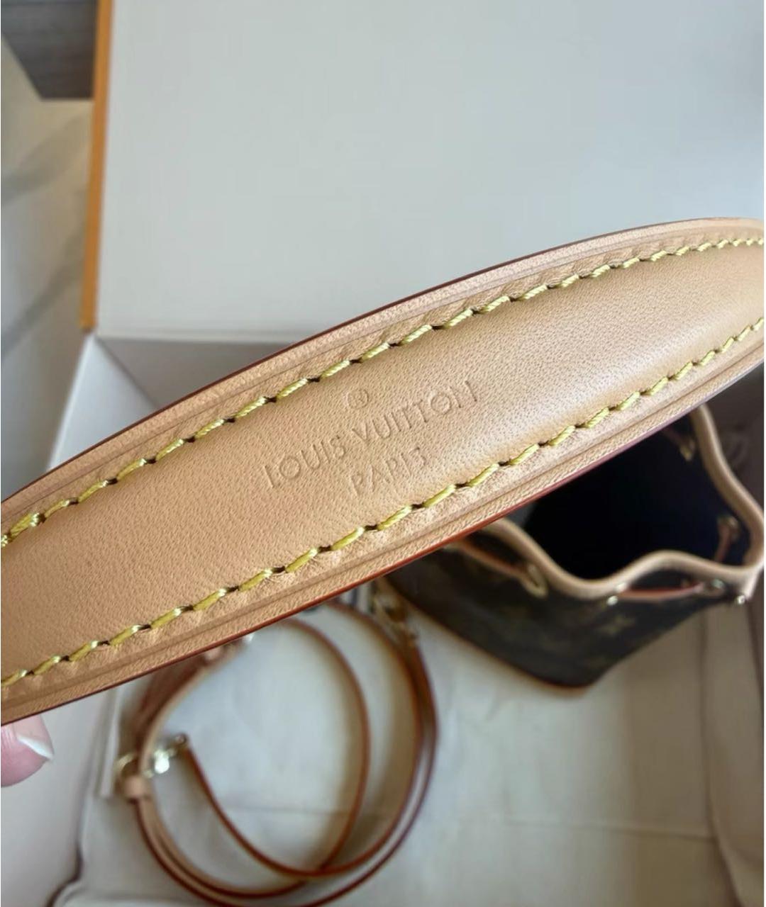 LOUIS VUITTON Коричневая сумка с короткими ручками, фото 5