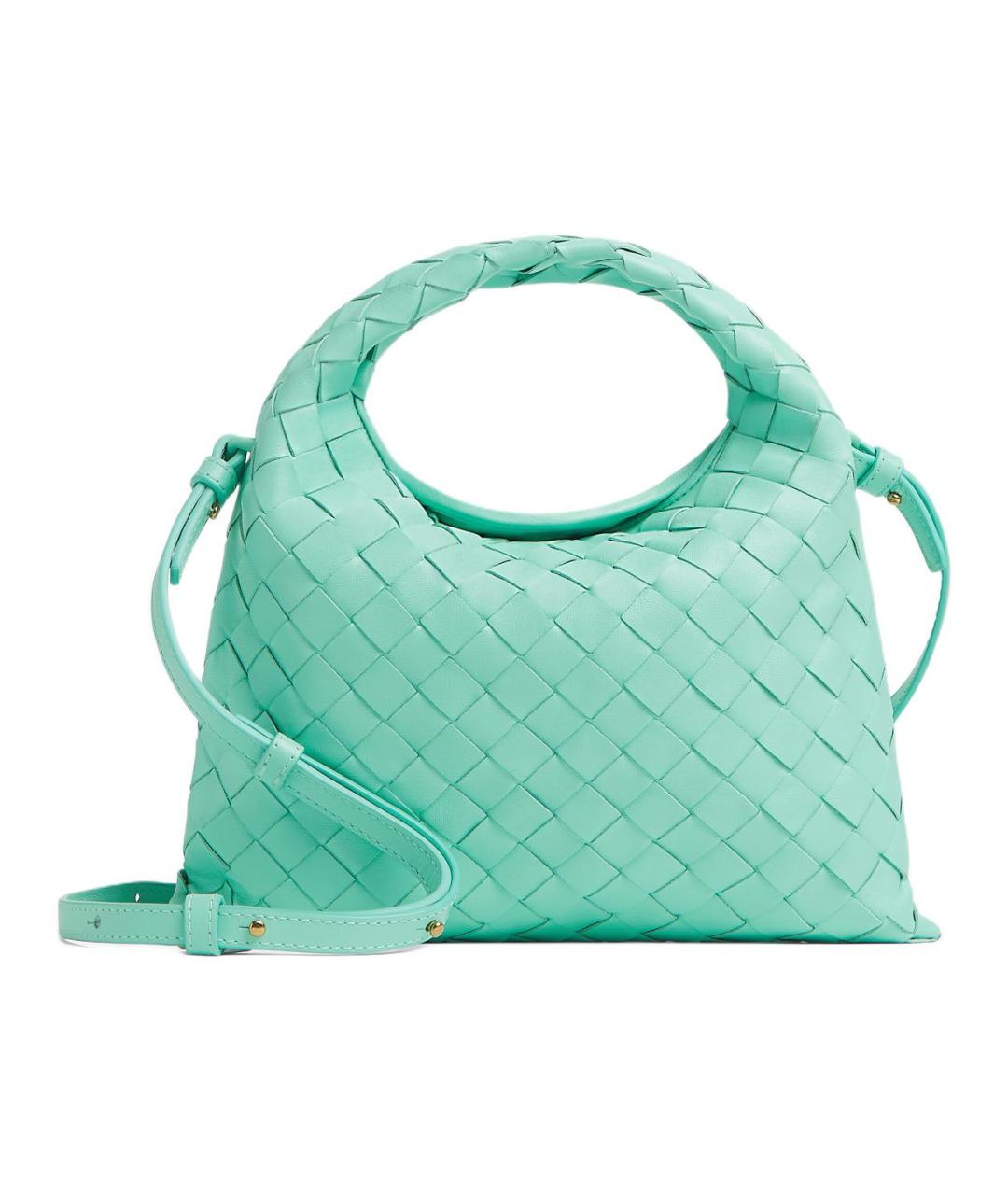 BOTTEGA VENETA Зеленая кожаная сумка через плечо, фото 1