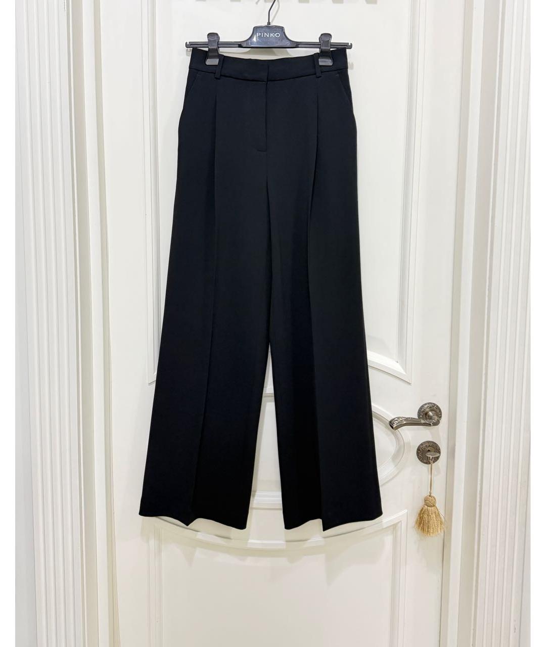 MICHAEL MICHAEL KORS Черные ацетатные брюки широкие, фото 5