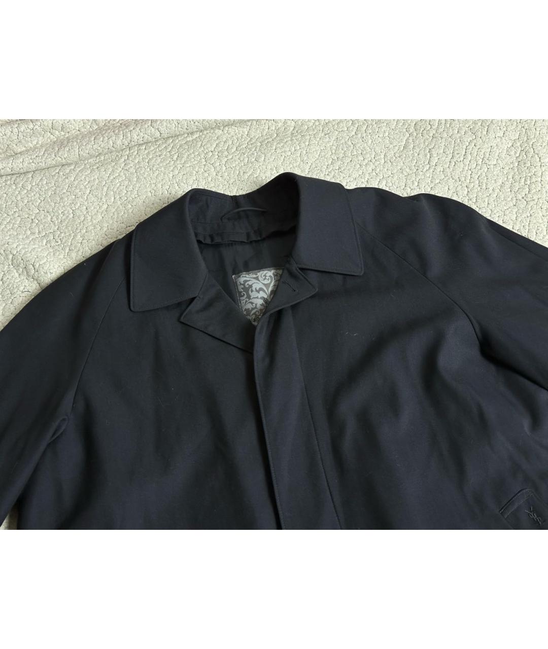 YVES SAINT LAURENT BEAUTY Черный полиэстеровый тренч / плащ, фото 3