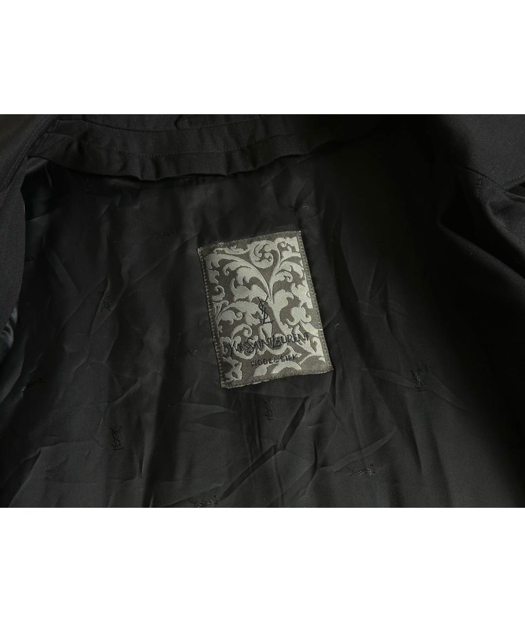 YVES SAINT LAURENT BEAUTY Черный полиэстеровый тренч / плащ, фото 4