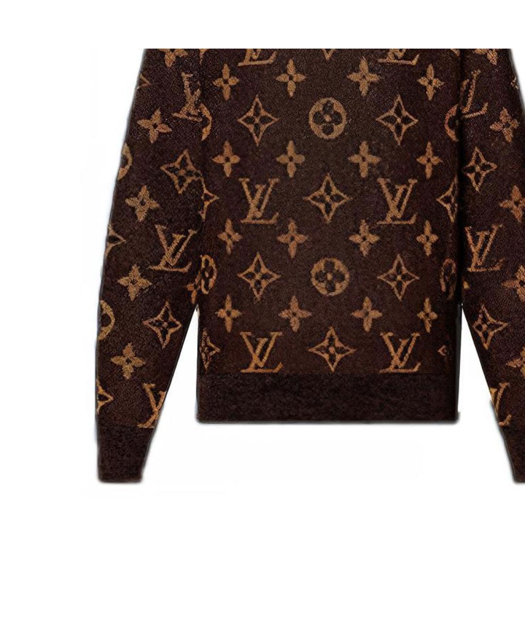 LOUIS VUITTON Коричневый джемпер / свитер, фото 5