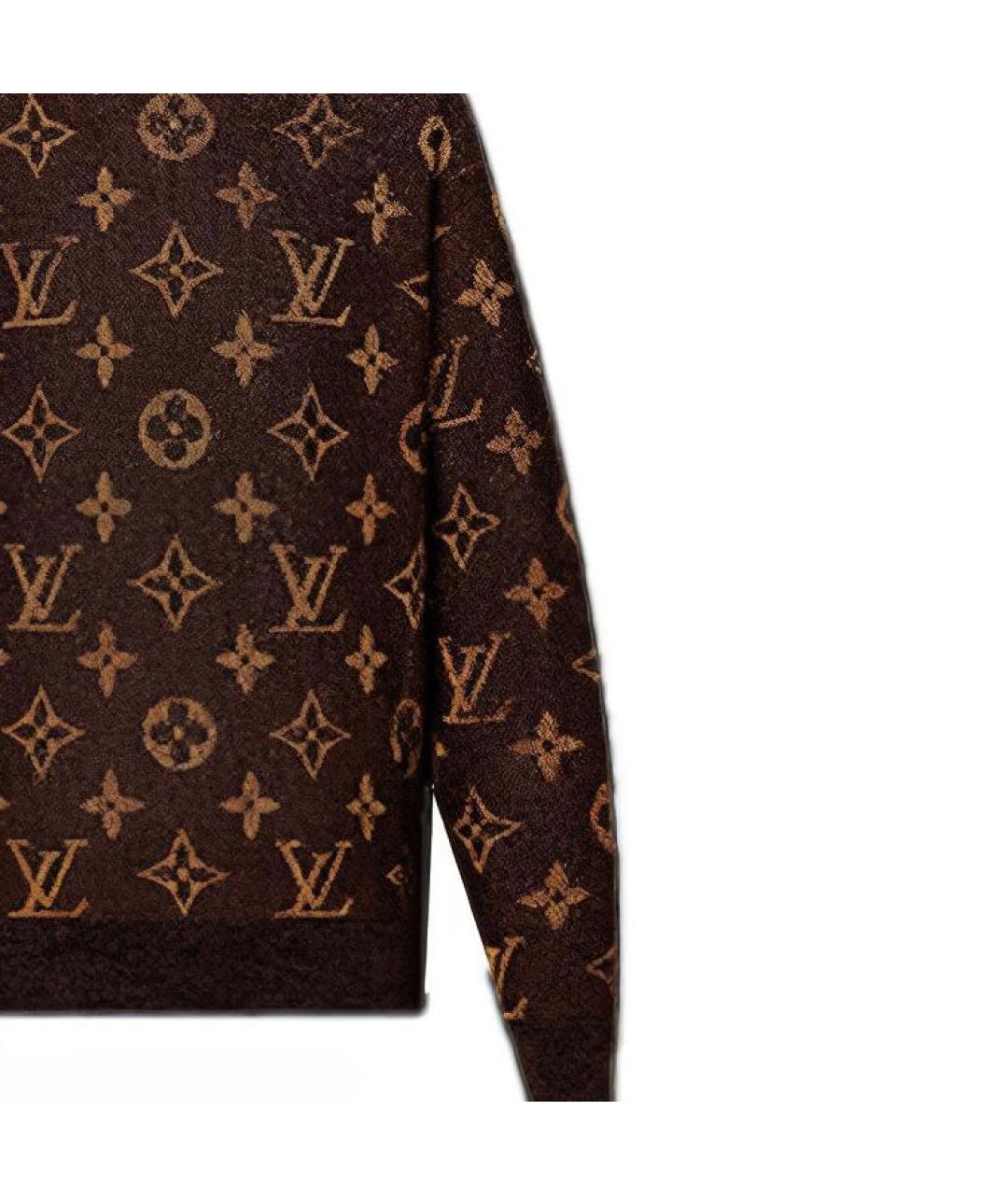 LOUIS VUITTON Коричневый джемпер / свитер, фото 4