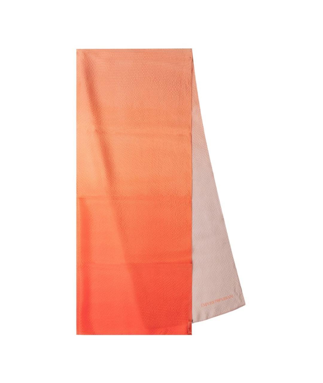 EMPORIO ARMANI Оранжевый шарф, фото 3