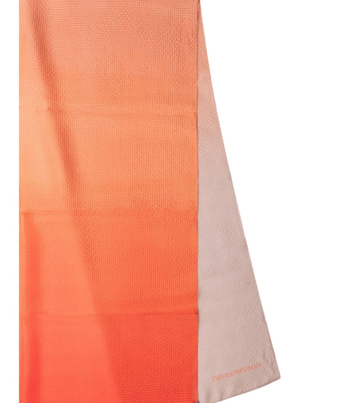EMPORIO ARMANI Оранжевый шарф, фото 2