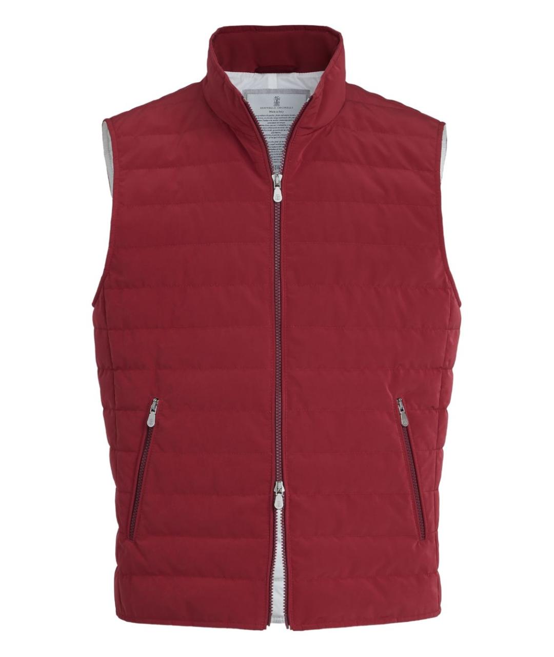 BRUNELLO CUCINELLI Красный полиэстеровый жилет, фото 1