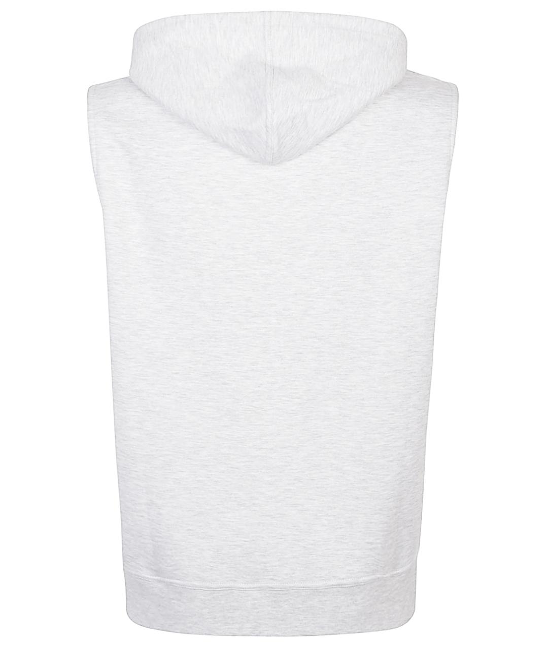 BRUNELLO CUCINELLI Серая хлопковая жилетка, фото 2