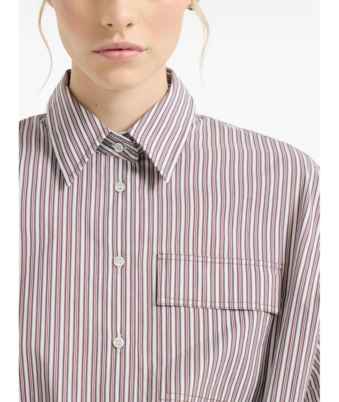 BRUNELLO CUCINELLI Белая хлопковая рубашка, фото 2