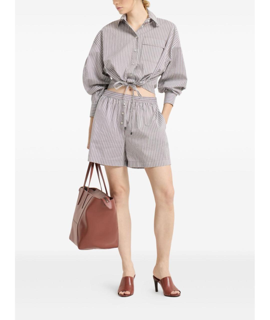 BRUNELLO CUCINELLI Белая хлопковая рубашка, фото 3