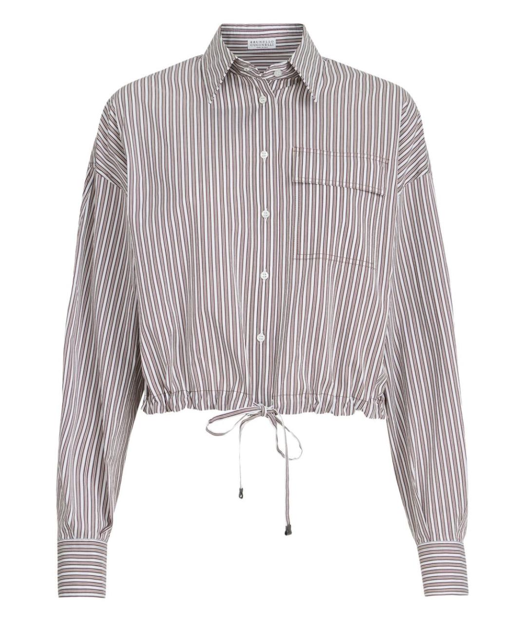 BRUNELLO CUCINELLI Белая хлопковая рубашка, фото 1