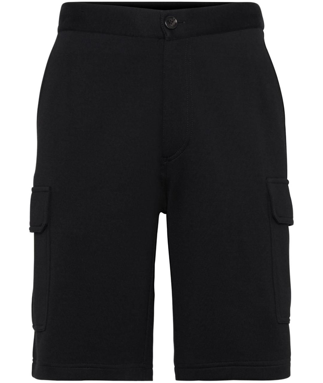 BRUNELLO CUCINELLI Черные хлопковые шорты, фото 1