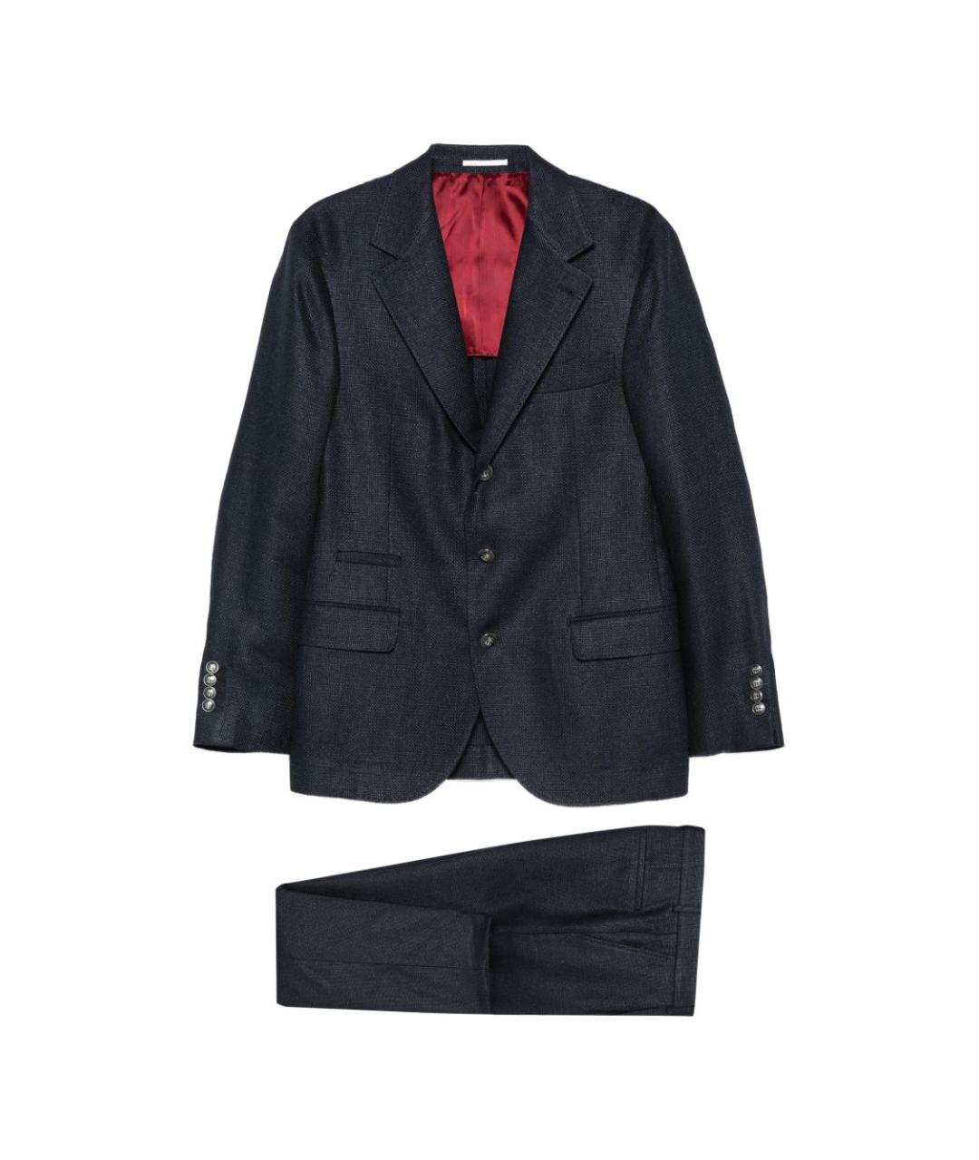 BRUNELLO CUCINELLI Синий классический костюм, фото 1