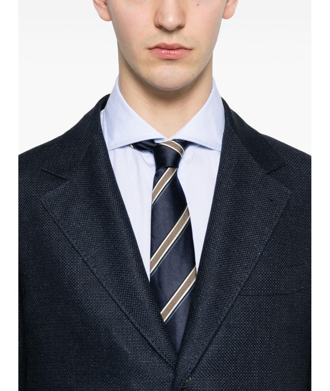 BRUNELLO CUCINELLI Синий классический костюм, фото 2