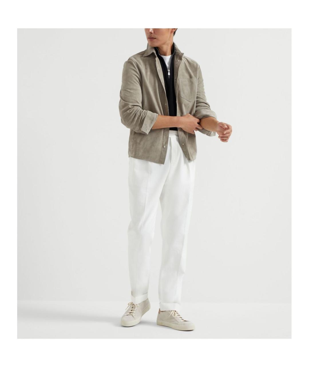 BRUNELLO CUCINELLI Черный хлопковый джемпер / свитер, фото 5