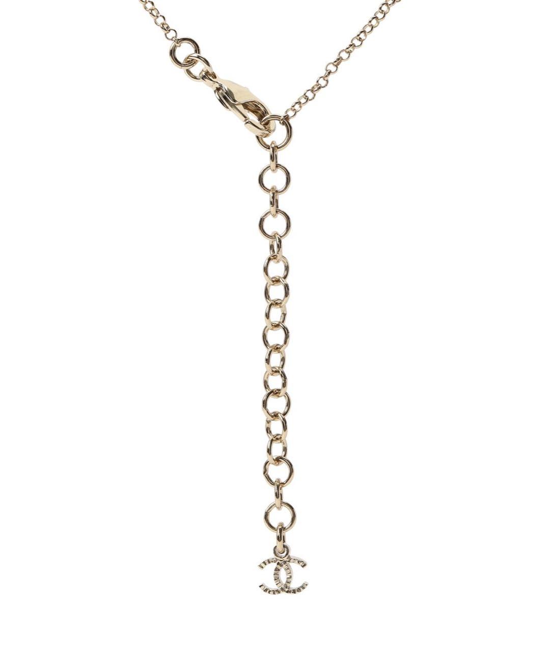 CHANEL Золотое металлическое колье, фото 3