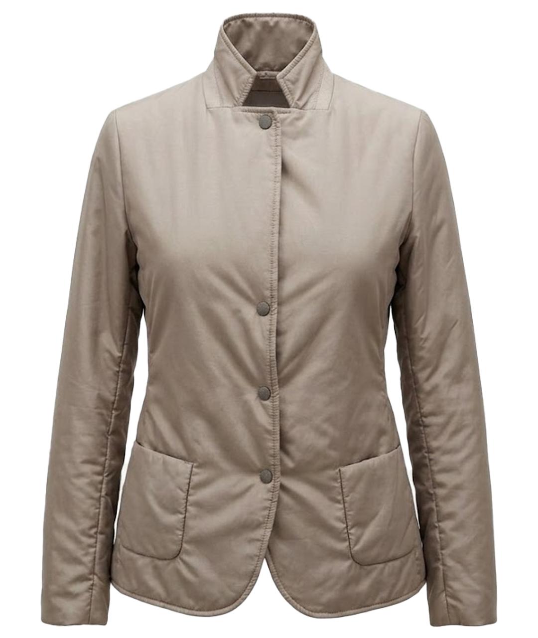 FALCONERI Бежевая полиэстеровая куртка, фото 1