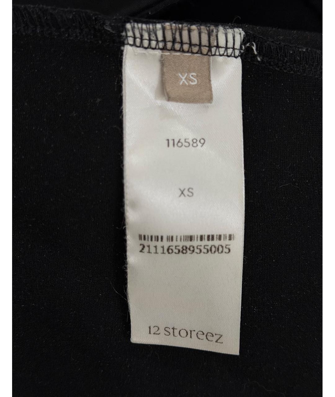 12 STOREEZ Черные вискозные прямые брюки, фото 8