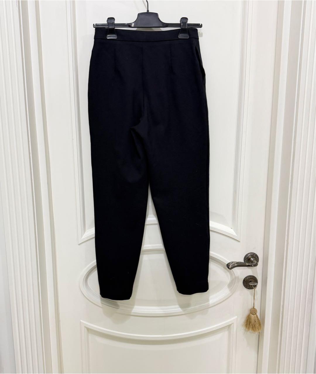 12 STOREEZ Черные вискозные прямые брюки, фото 6