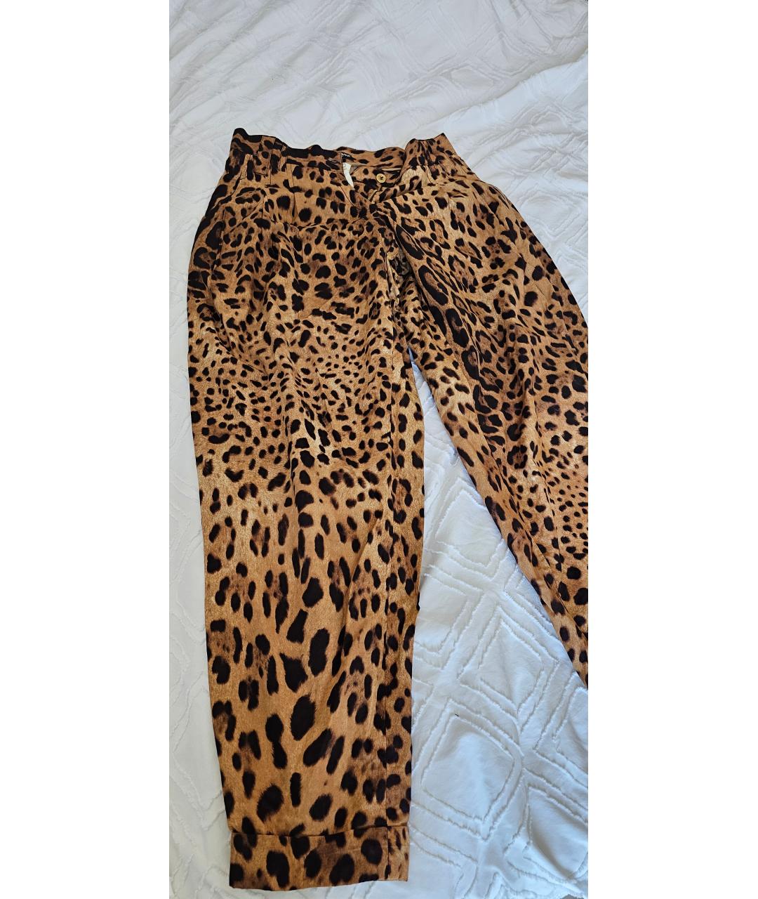 DOLCE&GABBANA Хлопковые брюки широкие, фото 5